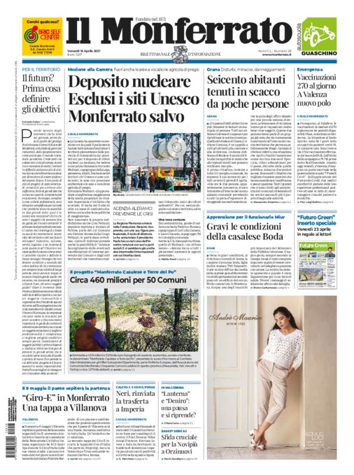 Il Monferrato - Edizione 29 del 16/04/2021